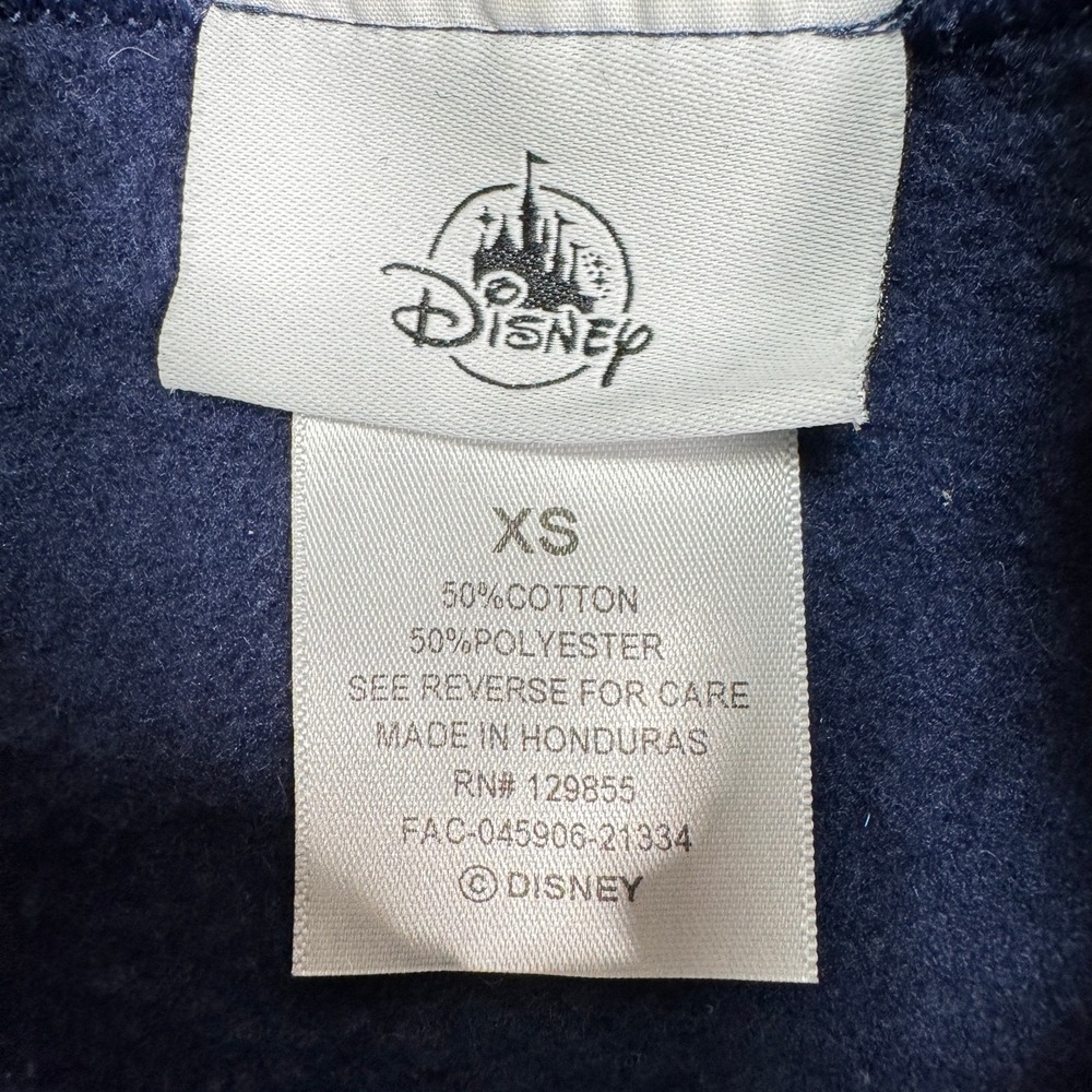 Walt Disney World Mickey Mouse 1928 Hoodie XS Navy Full Zip Unisex Sweatshirt - Picture 3 of 11